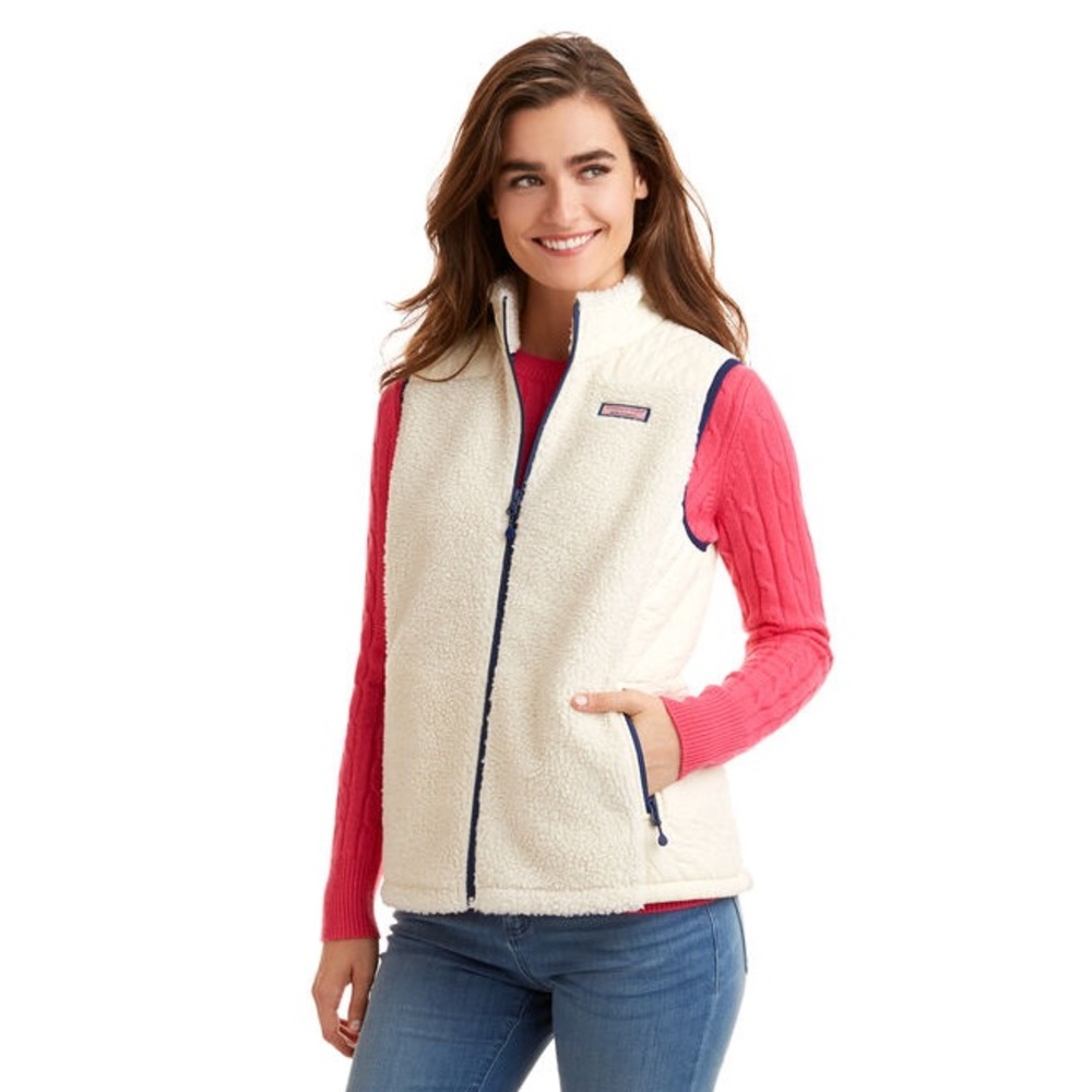Vineyard Vines Quilted Sherpa Vest